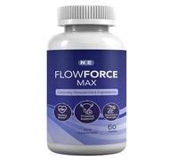 FlowForce Max Prostate Support Capsules, Urine Flow Formula, Reduces Bladder Discomfort, 60 Capsules, Vegan, Vegetarian, Gluten Free