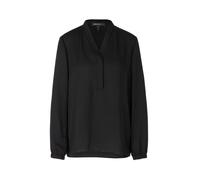Flowing Blouse with Volant Details - female - Marc Cain - Blouses - Black - 2XL - Blouses & Shirts 2XL