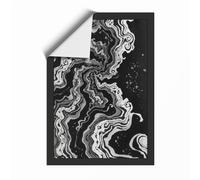 Flowing Currents Abstract Unframed Wall Art Print A3 (42×29.7cm), Wall Decor for Living Room, Bedroom, Office & Home, Art Gift