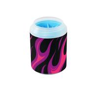 Flowing Fire Giraffe Berry Red Reusable Mud Paw Clean Station Silicone Brush Soft Essential For All Pets Owners for Small Medium Dogs and Cats