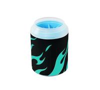 Flowing Fire Giraffe Mint Green Portable Dog Paw Cleaner with Soft Massage Brush Essential For All Pets Owners for Small Medium Large Breed Dogs/Cats