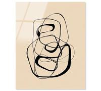 Flowing Form Acrylic Print Abstract Wall Decor by Art Remedy, Ready to Hang, 24 x 30