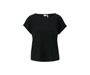 Flowing Glitter Yarn Jersey T-Shirt, Black 99x1, 8