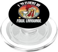 Flowing in Poultry Language Funny Chicken Lover Gift PopSockets PopGrip for MagSafe