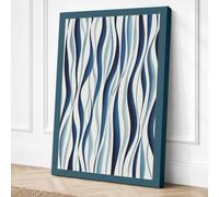 Flowing Lines Minimalist Canvas Wall Art Print 30x20 Inch (76 x 51 cm)