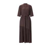 Flowing Midi Dress - female - Luisa Cerano - Midi Dresses - Brown - 2XL - Dresses 2XL