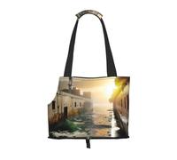 Flowing Optical Flow Pet Tote Bag Foldable Handbag Carrier for Small Dogs Cats Puppy Portable Travel Shoulder