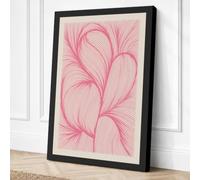 Flowing Petals Botanical Canvas Wall Art Print 24x16 Inch (61 x 41 cm)