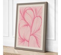 Flowing Petals Botanical Canvas Wall Art Print 30x20 Inch (76 x 51 cm)