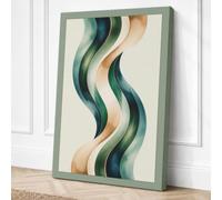 Flowing Rhythm Modern Canvas Wall Art Print 18x12 Inch (46 x 30 cm)