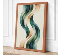 Flowing Rhythm Modern Canvas Wall Art Print 18x12 Inch (46 x 30 cm)