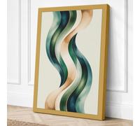Flowing Rhythm Modern Canvas Wall Art Print 24x16 Inch (61 x 41 cm)