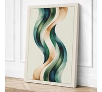 Flowing Rhythm Modern Canvas Wall Art Print 36x24 Inch (91 x 61 cm)