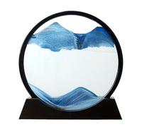 Flowing Sand Painting Ornament,3D Stereoscopic Hourglass Creative Art Dynamic Decompression Living Room Office Desktop Decoration,Gift,3D Natural Landscape Dynamic Art Sand Painting