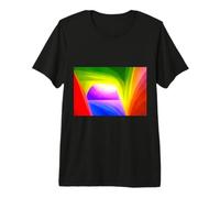 Flowing Spectrum Waves in Radiant Motion Colorful Premium T-Shirt