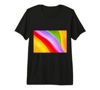 Flowing Spectrum Waves in Radiant Motion Colorful Premium T-Shirt