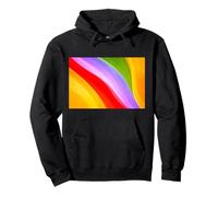 Flowing Spectrum Waves in Radiant Motion colorful Pullover Hoodie