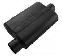 Flowmaster 40 Series Original Chambered Muffler - 3.00 Offset In / 3.00 Center Out - Aggressive Sound - 16-Gauge Aluminized Steel - For Muscle Cars, Street Rods, Trucks, SUVs & Strip Builds (43041)
