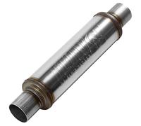 "Flowmaster 71416 2.50""In(C)/Out(C) Flow Fx Muffler, Round, 14""", brushed