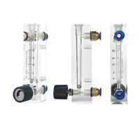 Flowmeter 6-600 ml per min 0.1-1000 LPM Push in 6 8 10 mm Acrylic LZM-6T Panel Air N2 CO2 Gas Rotameter With Valve(2 20L)