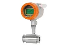 Flowmeter, Industrial Digital Turbine Flow Meter Stainless Steel Sanitary Design for Water Diesel Gasoline Alcohol Clamp 4-20MA(DN50-4-20MA-304)