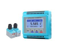 Flowmeter Water, Flowmeter, Ultrasonic Wall-mounted Liquid Flow Sensor RS485 4-20mA Signal Output,for Pipes, Gardening, Car Washing(Upgrade,DN300-6000)