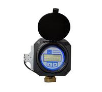 Flowmeter Water, Liter Meter Water Ultrasonic Liquid Flow ASW-1 RS485 USART Small Diameter DN15-40mm Thread Connection Copper Pipe,for Pipes, Gardening, Car Washing(Dn40)