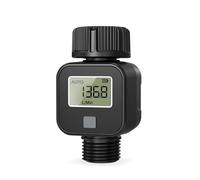 Flowmeters, Digital Water Flow Meter High Accuracy IP6X Measure Water Consumption And Flow Rate For Outdoor Garden Watering Irrigation Hose(SGS05-G)