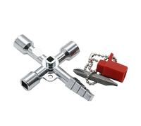 Flowmeters, Smart Water Meter Mechanical Rotary Pointer Counter Flow Water Meter Digital Display Water Measuring Tools With Copper Fittings(Elevator Lift Key)