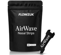 Flowzuk AirWave Nasal Strips - Original 30 Large Snore Stopper Dilator Band - Snoring Strips for Nostril Congestion - Nose Unblocker Breathing for Optimum Nasal Function