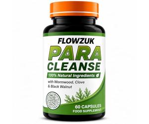 Flowzuk Paracleanse - Herbal Gut Support with Wormwood, Clove & Black Walnut - 60 Capsules