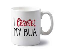 Flox Creative 10 oz Ceramic Mug I Love My bua Left Handed