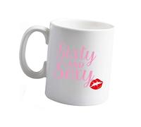 Flox Creative 10 oz Ceramic Mug Sixty and Sexy Right Handed