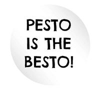 Flox Creative 15 51mm Matt Circle Stickers Pesto is The Besto