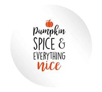 Flox Creative 15 51mm Matt Circle Stickers Pumpkin Spice Nice