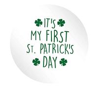 Flox Creative 45 30mm Matt Circle Stickers My First St.Patricks Day