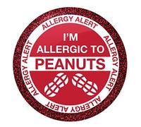 Flox Creative 45mm Pin Badge I'm Allergic to Peanuts