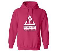 Flox Creative Adults Hoodie Warning Petrol Head Pink Medium