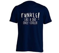 Flox Creative Adults T-Shirt Funkle Like a Dad Only Cooler Navy Medium