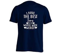 Flox Creative Adults T-Shirt I Have The Best Son in The World! Navy Small