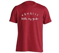 Flox Creative Adults T-Shirt Namaste with My Geko Red 2XL