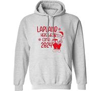 Flox Creative Adults Unisex Custom Lapland Here We Come Grey XL