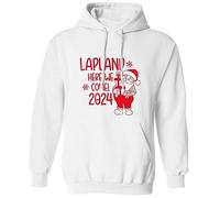 Flox Creative Adults Unisex Custom Lapland Here We Come XL White