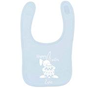 Flox Creative Baby Blue Bib Happy Easter Personalised