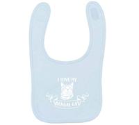 Flox Creative Baby Blue Bib I Love My Bengal Cat