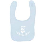 Flox Creative Baby Blue Bib I Love My Siamese Cat