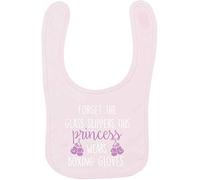 Flox Creative Baby Pink Bib Forget Glass Slippers Princess Wears Boxing Gloves