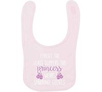 Flox Creative Baby Pink Bib Forget Glass Slippers Princess Wears Sparring Gloves