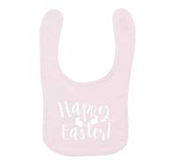 Flox Creative Baby Pink Bib Happy Easter