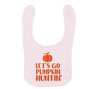 Flox Creative Baby Pink Bib Let's Go Pumpkin Huntin'